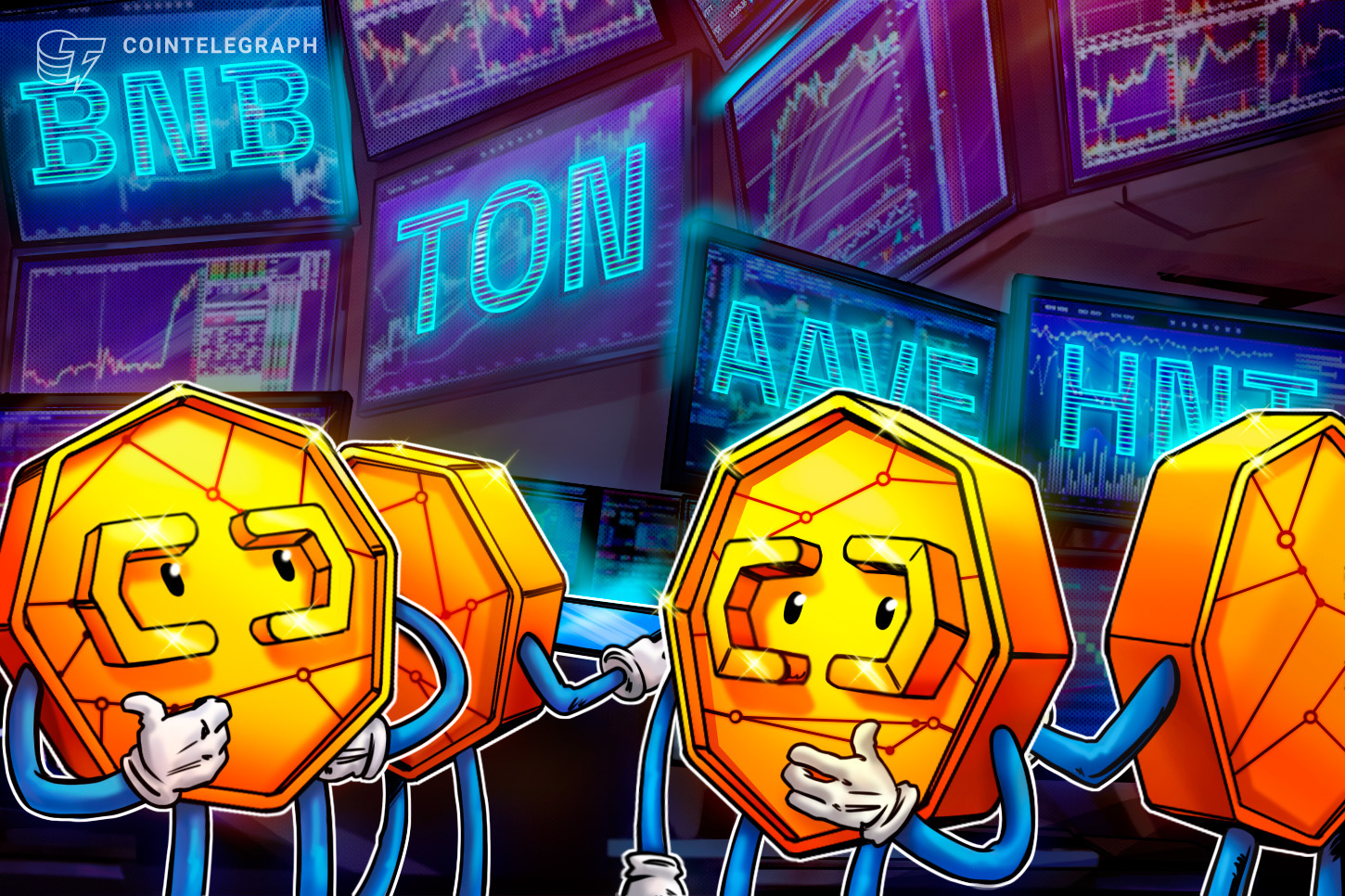 La oscilación del precio de BTC podría impulsar a BNB, TON, AAVE y HNT