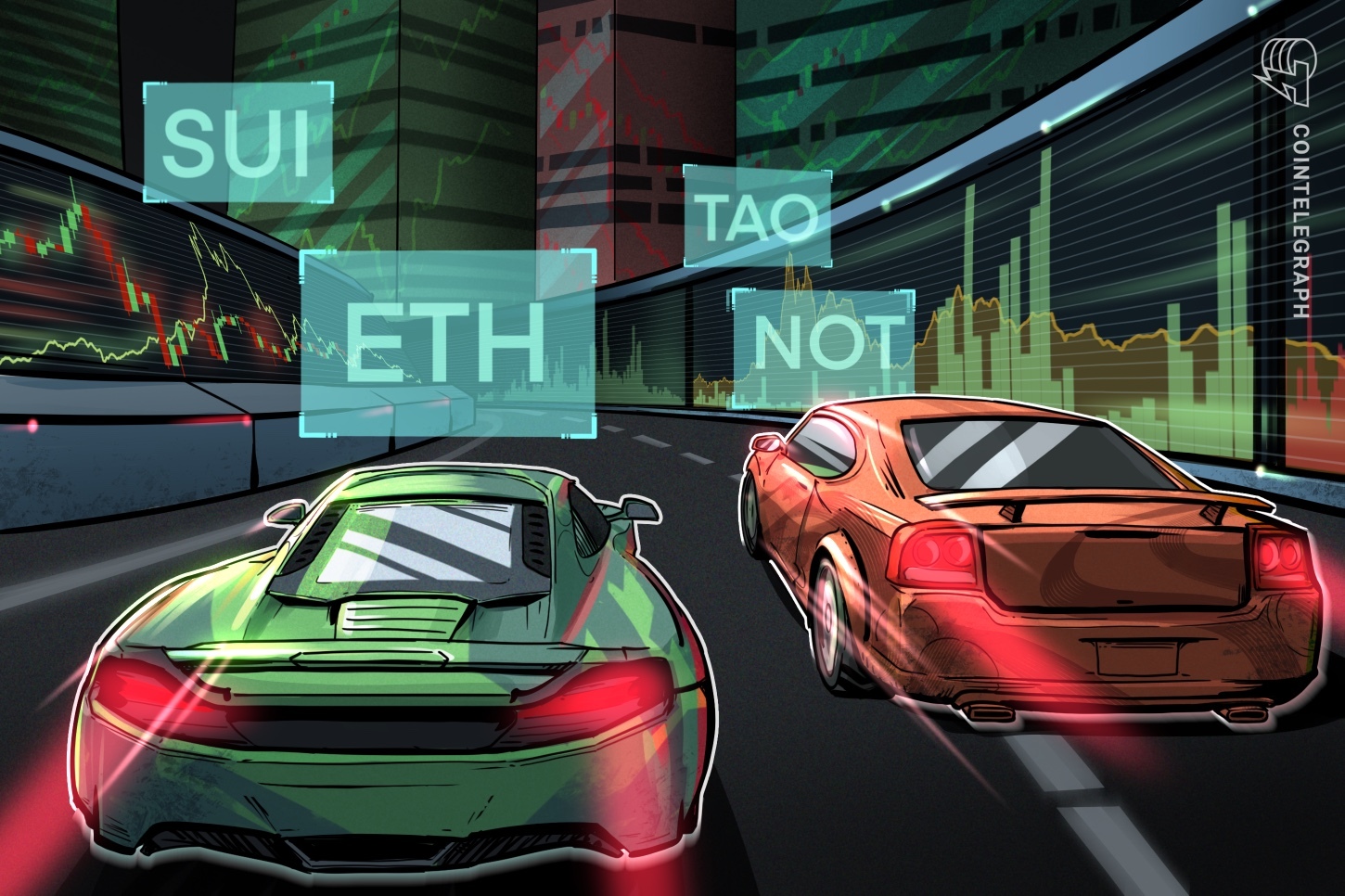 Traders esperan que el precio de BTC en USD 60K impulse a ETH, SUI, TAO y NOT