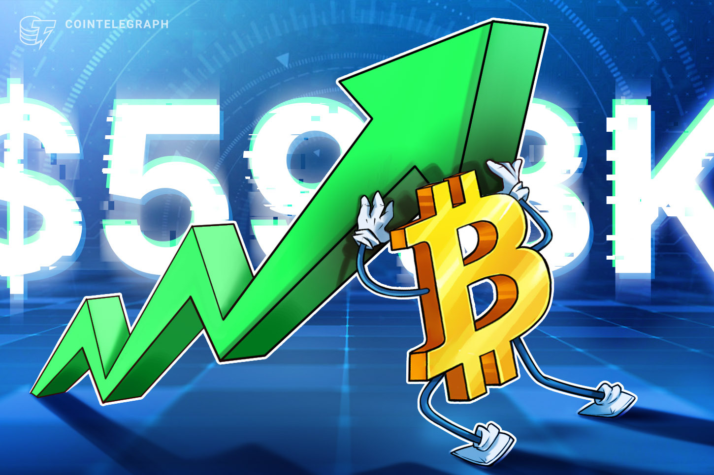 El precio de bitcoin alcanza los USD 59,800