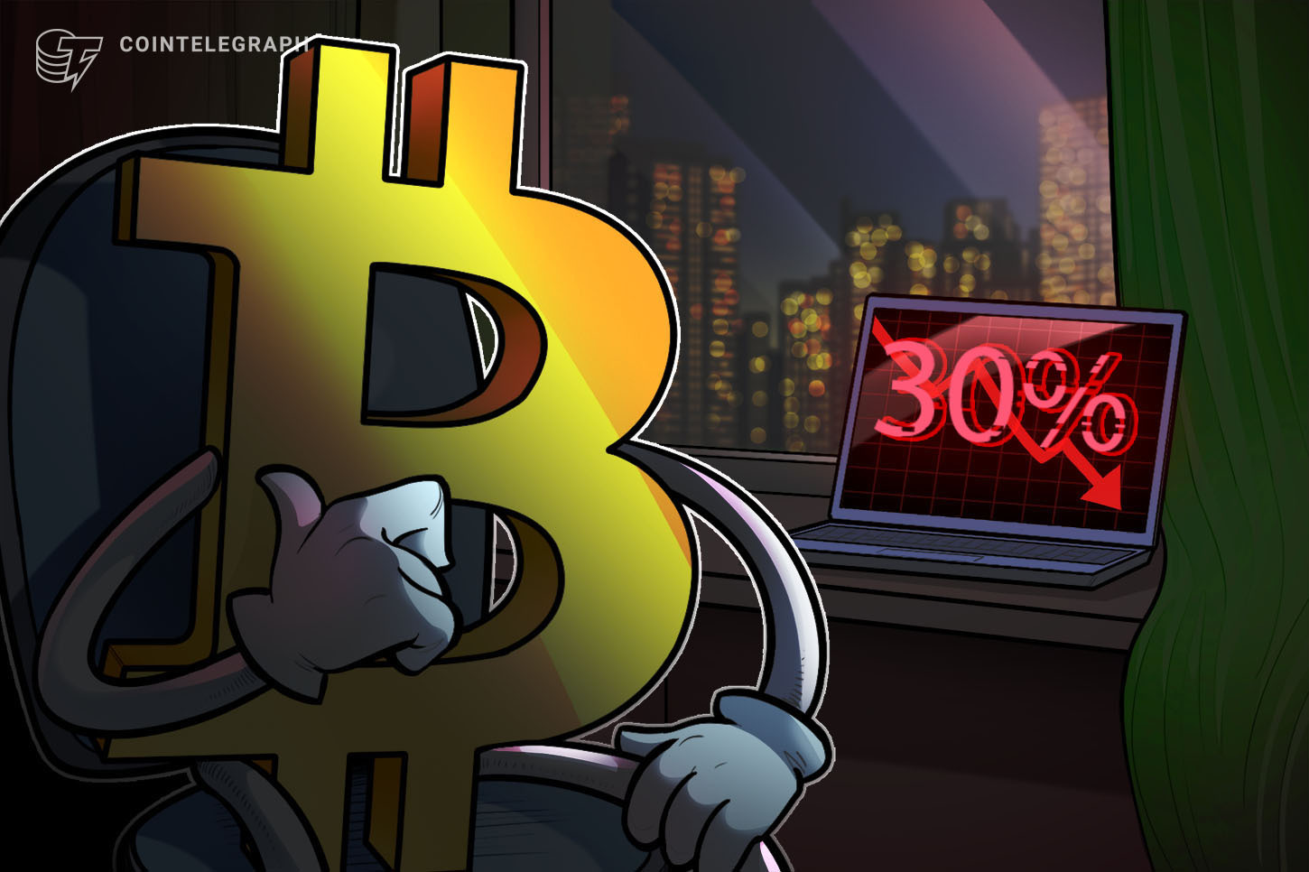 Las transacciones de bitcoin caen un 30% en 6 meses 