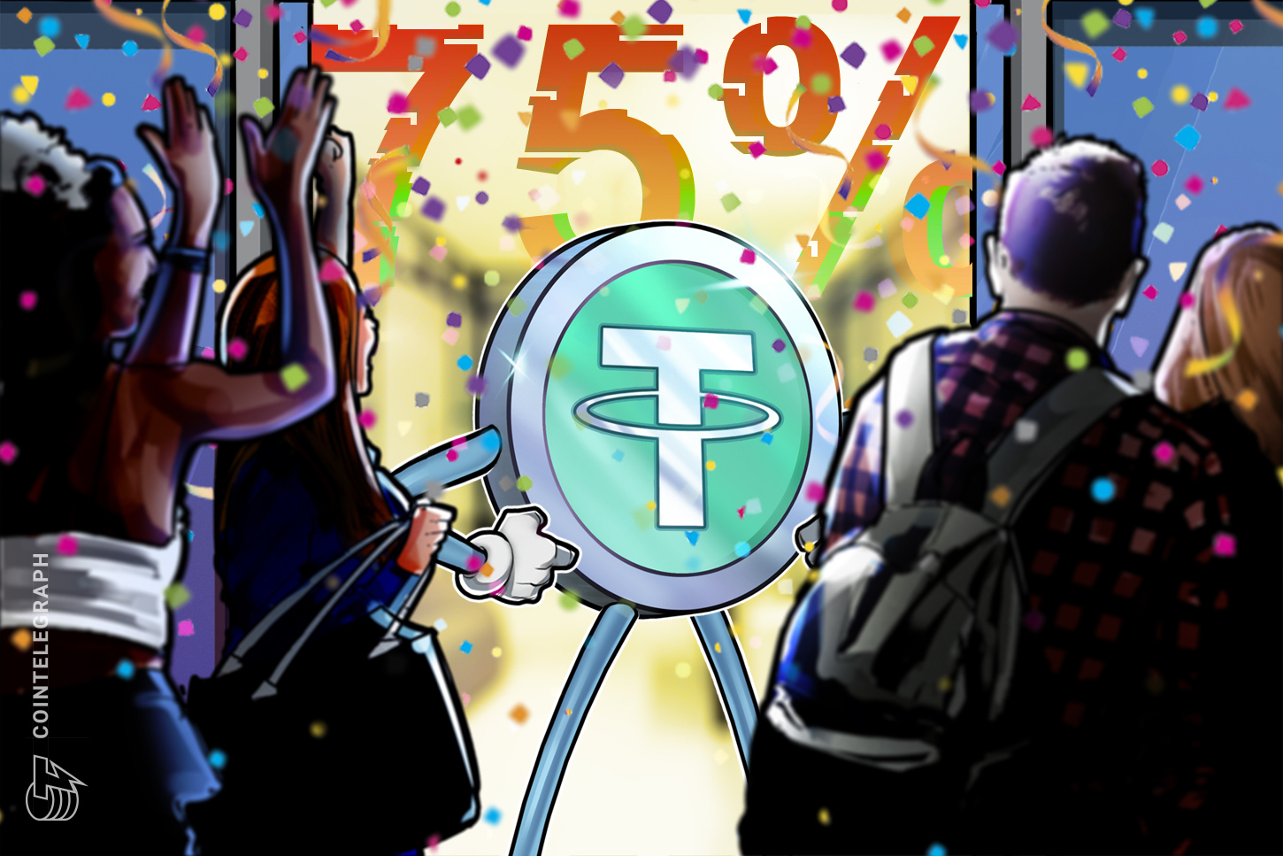 El market share de Tether USDT aumenta un 20%, alcanzando el 75% en dos años