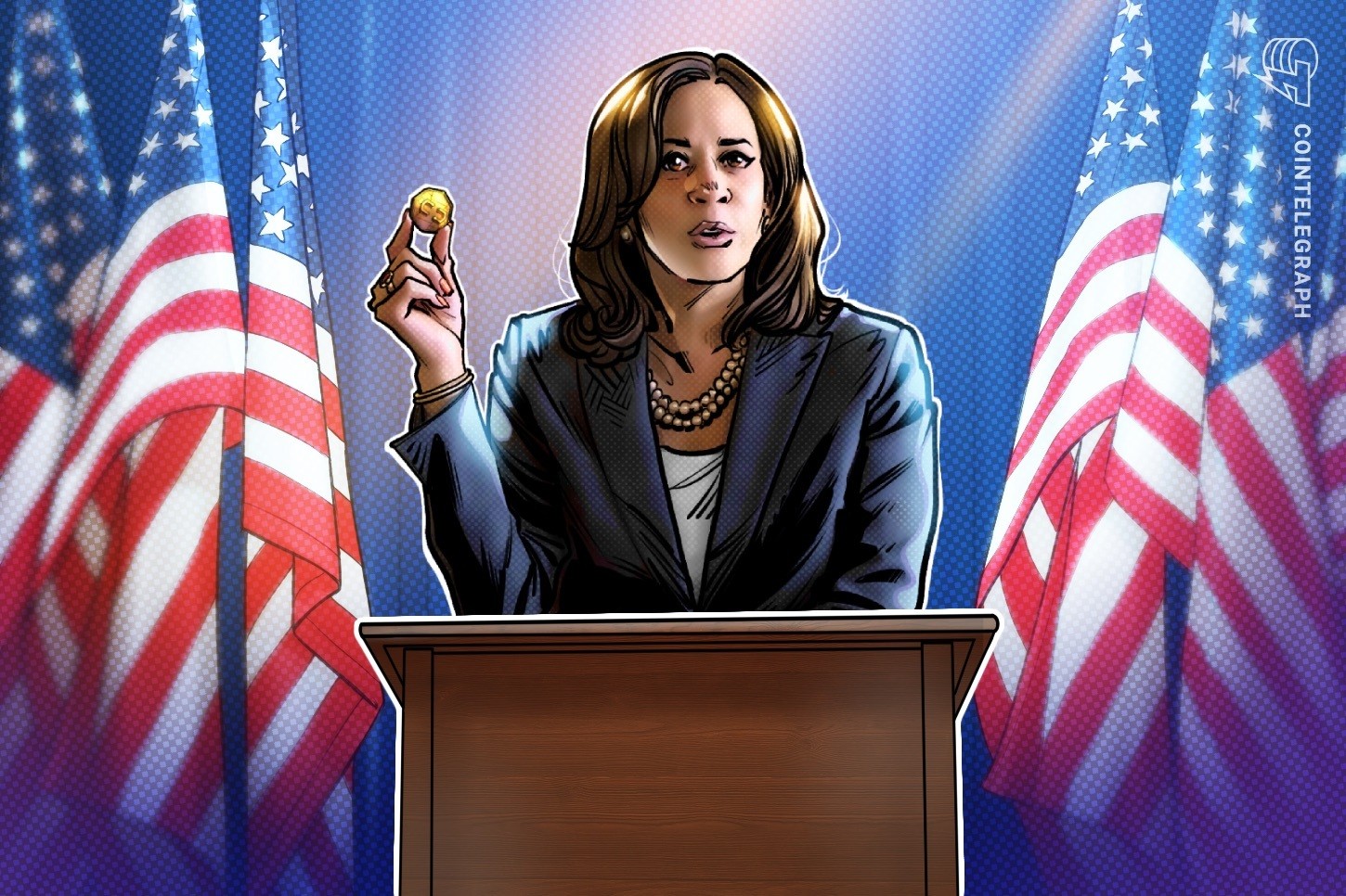 Harris supera Biden, mas fica atrás de Trump em política cripto, segundo a Galaxy Research