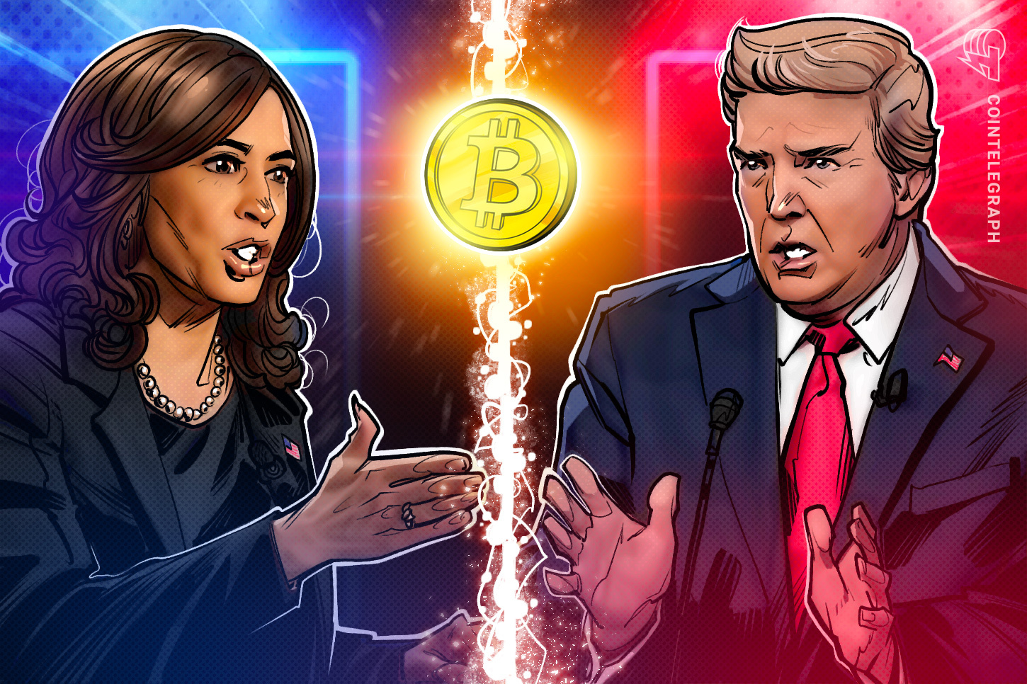 Trump lidera Harris, mas quem ocupa a presidência não importa para o Bitcoin, afirma Fink da BlackRock 