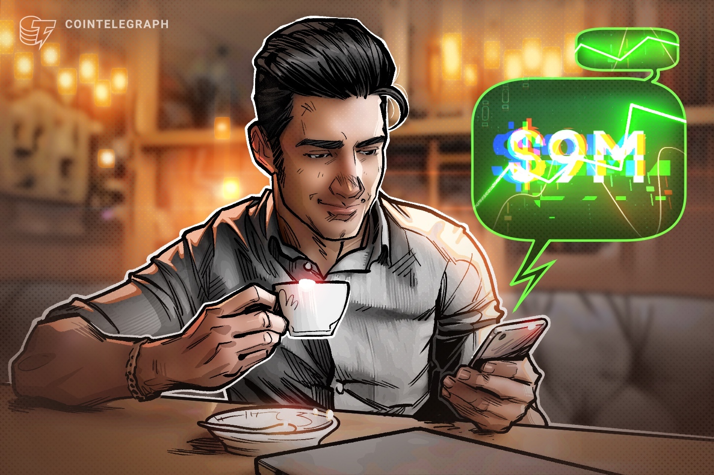 Trader de criptomonedas gana 9 millones de dólares en 3 días