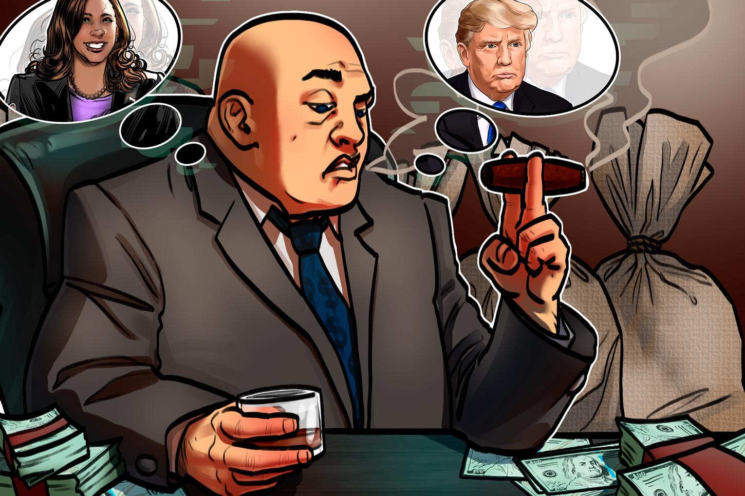 Banqueiros dos EUA apoiam Trump, mas esperam a vitória de Harris, afirma American Banker