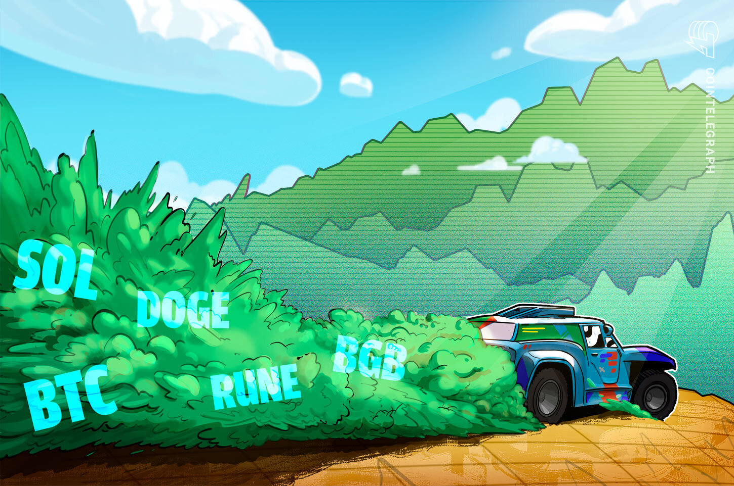 El impulso del precio de BTC a través de los 68,000 dólares añade fuerza a SOL, DOGE, RUNE y BGB
