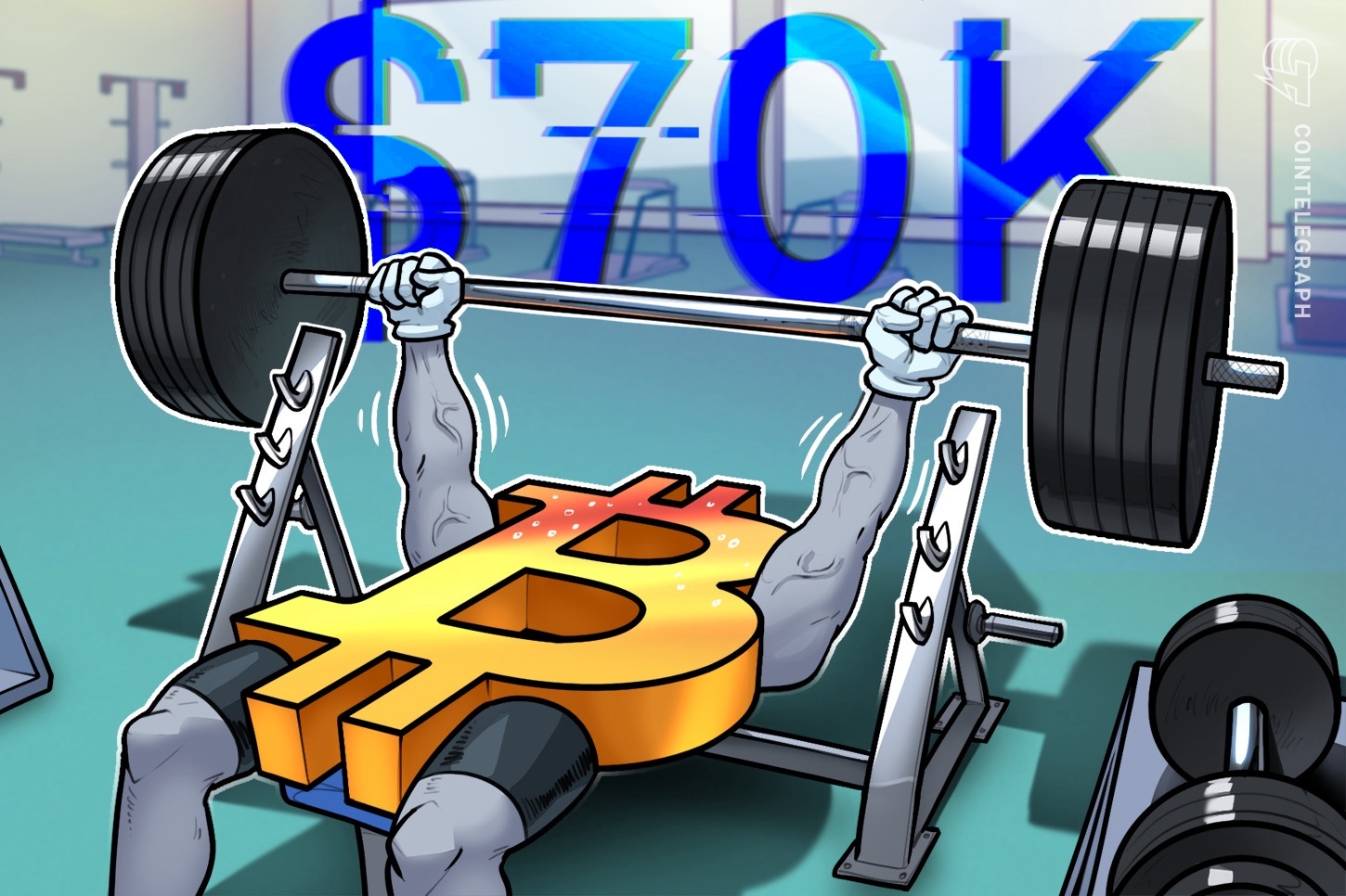 Precio de BTC busca alcanzar los 70,000 dólares