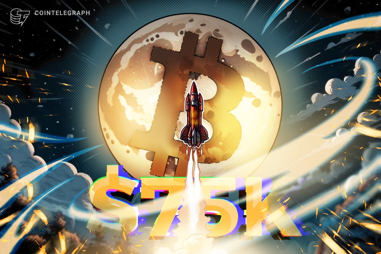 Bitcoin vai para a lua — Observe a esses níveis de preços do BTC a partir de US$ 75 mil