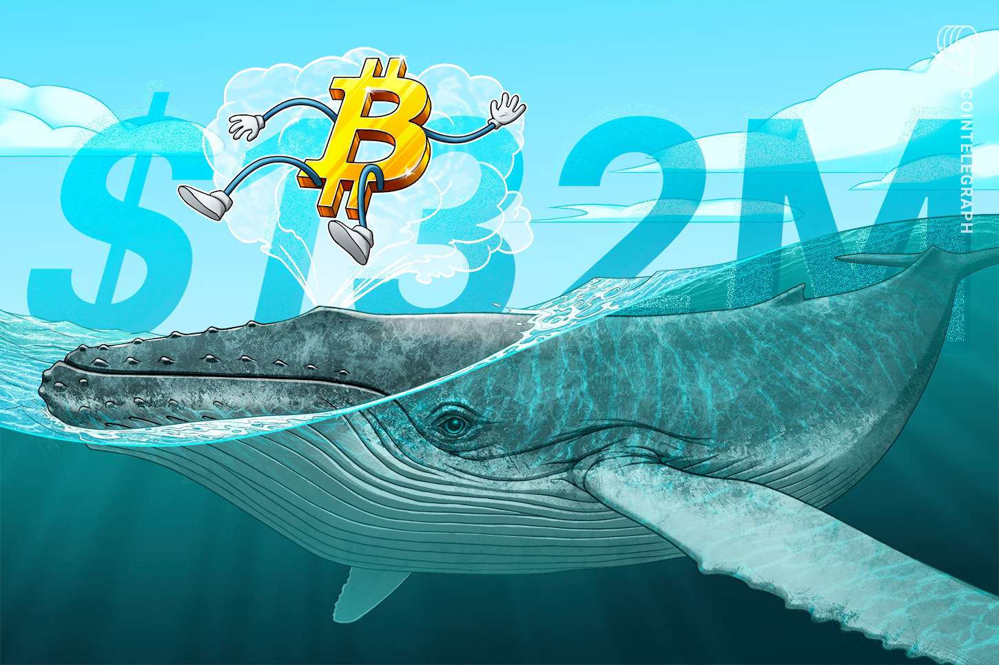 Baleias de Bitcoin acumulam US$ 132 milhões em meio a projeções de vitória de Trump