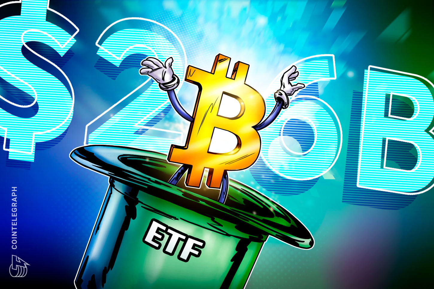 Los ETFs de bitcoin atraen 2,600 millones de dólares en inversiones durante la racha alcista semanal