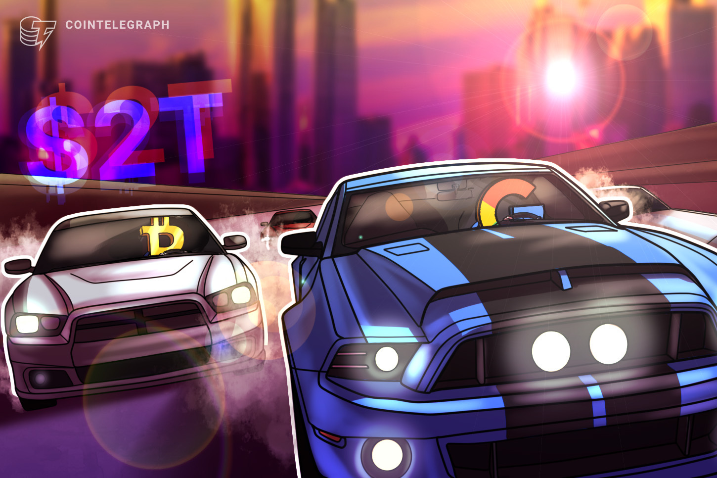 Bitcoin se aproxima do Google à medida que seu valor de mercado chega a US$ 2 trilhões