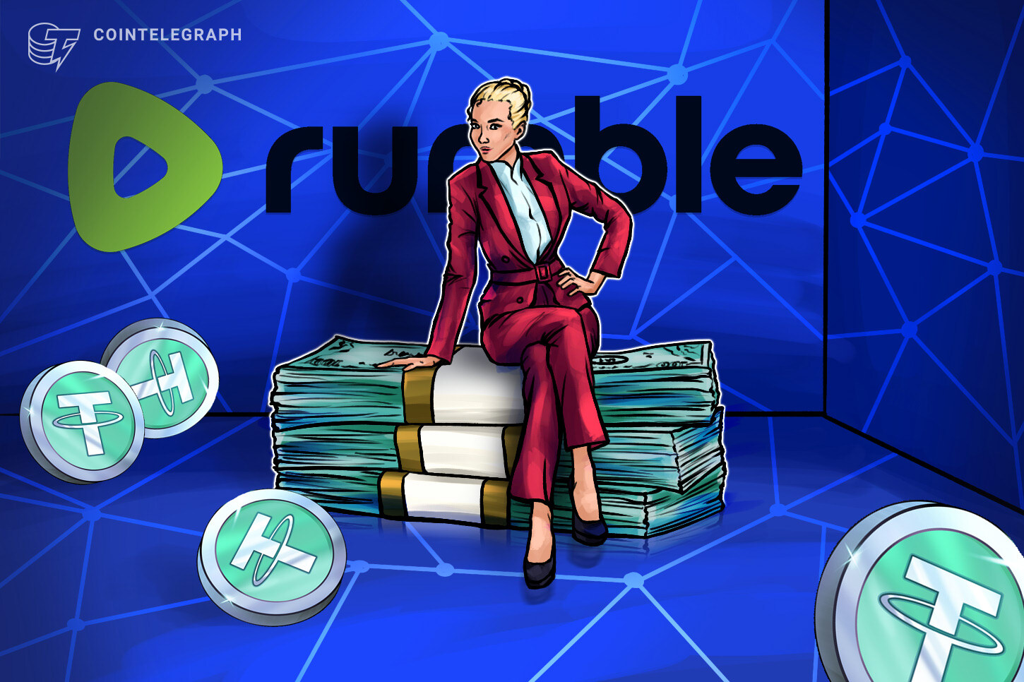 ステーブルコイン発行者テザー　動画共有サービス「ランブル」に7億7500万ドル投資