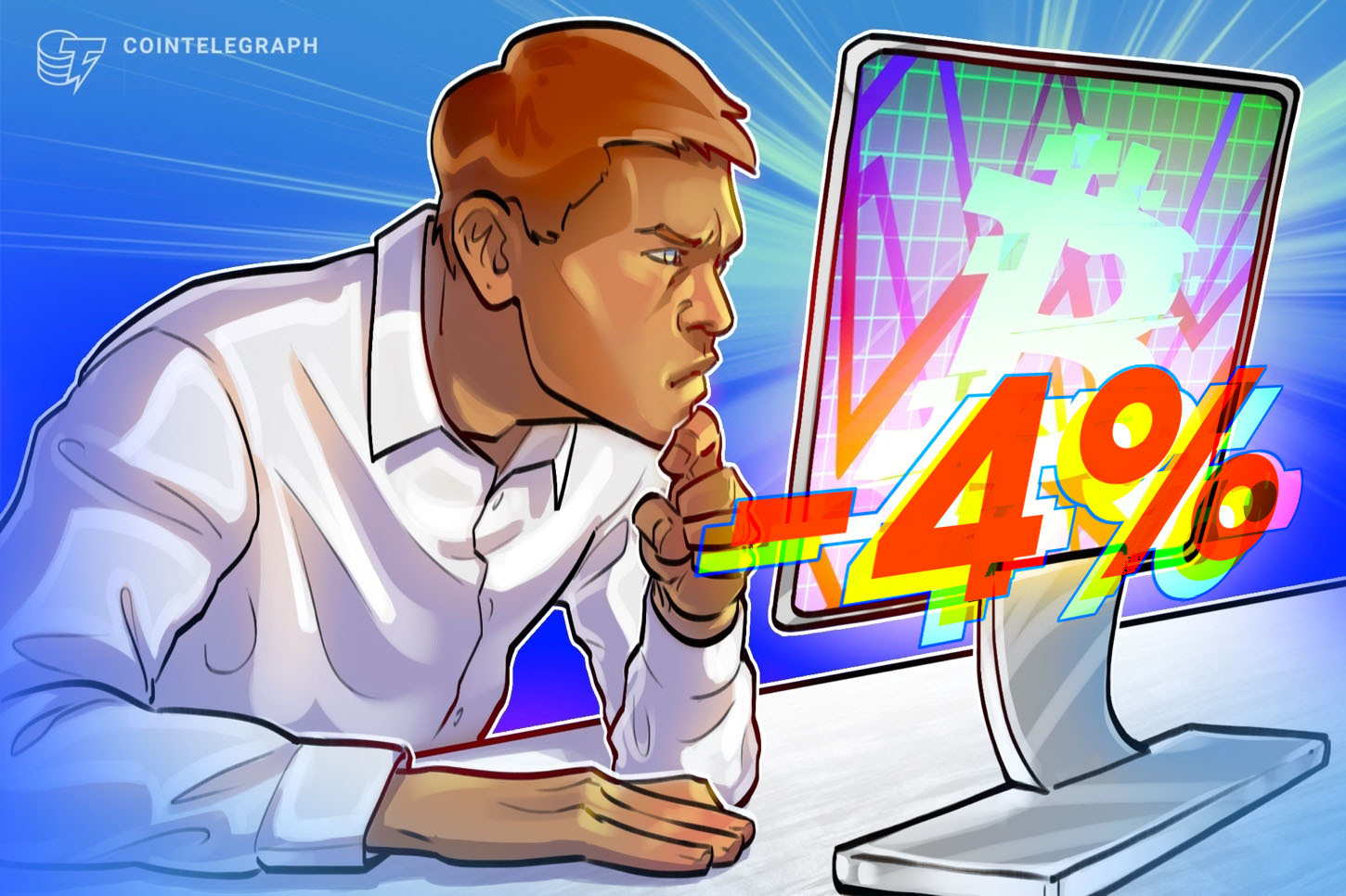 Preço do Bitcoin cai 4% enquanto 'glitch' manda a dominância para zero