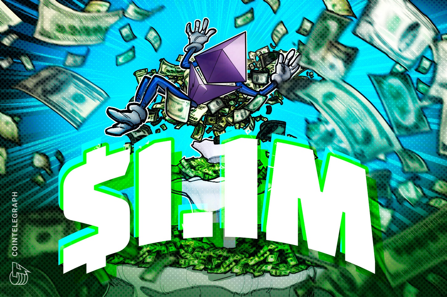 Un trader de Ethereum ganó 1.1 millones de dólares en solo dos días con apalancamiento 50X