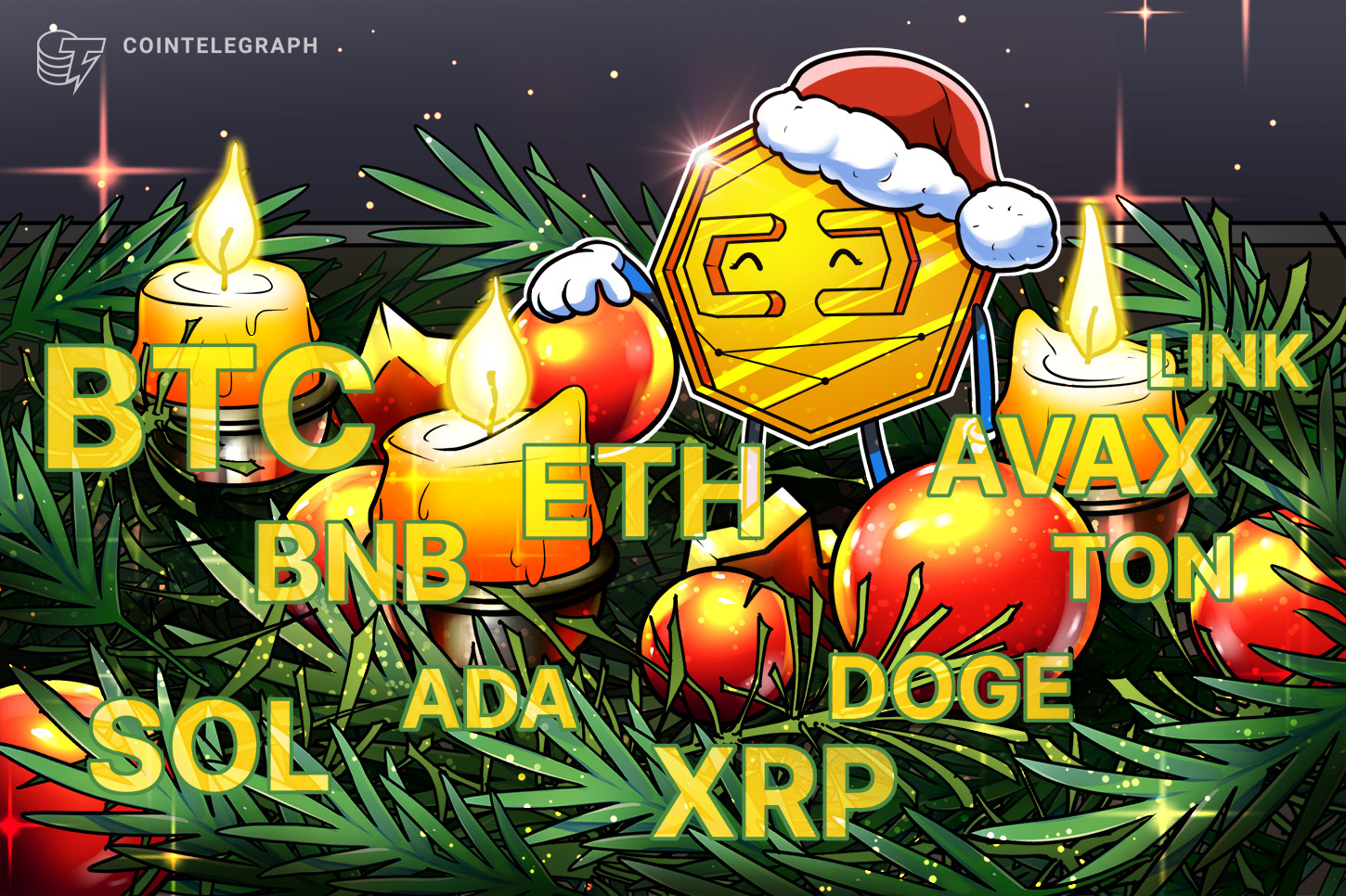 Análise de preço em 01/01: BTC, ETH, XRP, BNB, SOL, DOGE, ADA, AVAX, LINK, TON