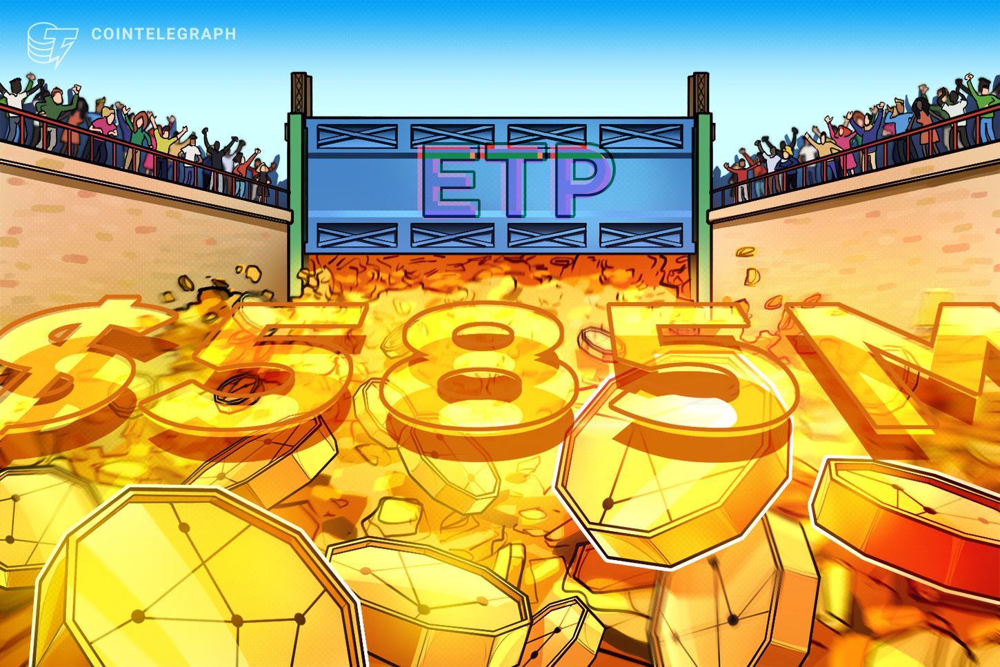 ETPs de criptomoedas iniciam 2025 com fluxos de US$ 585 milhões, segundo a CoinShares