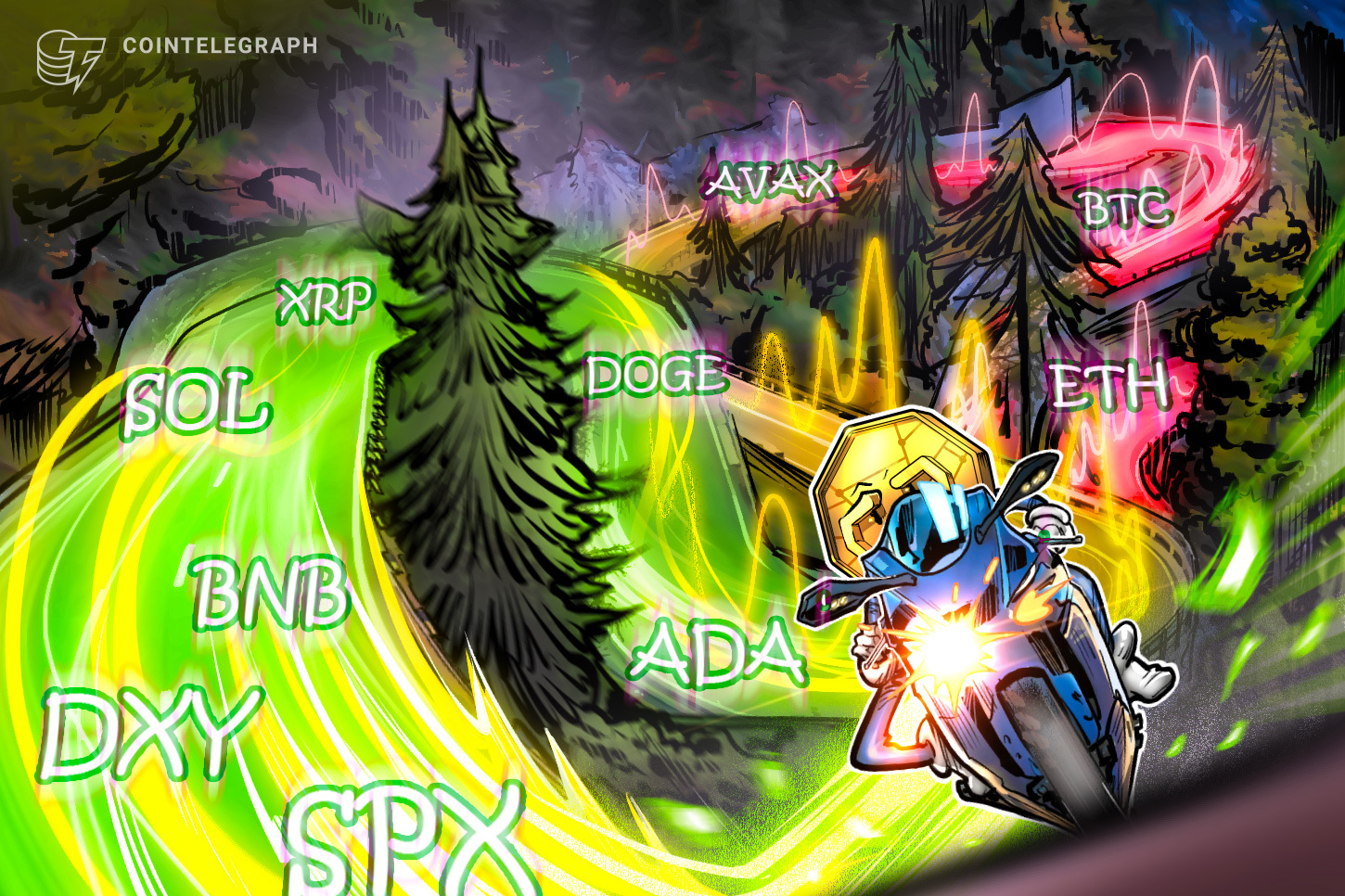 一時9万ドル割れ　仮想通貨チャート分析：ビットコイン・イーサ・XRP（リップル）・ソラナ