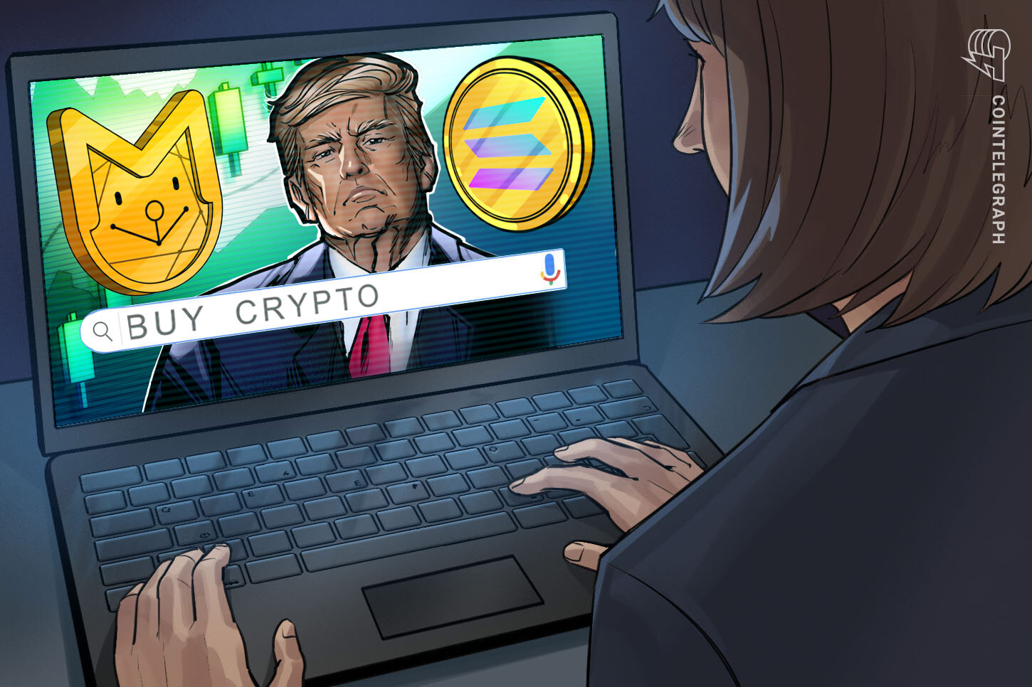 Volúmenes de búsqueda de "comprar criptomonedas" y "Solana" se dispararon en medio de la locura por TRUMP