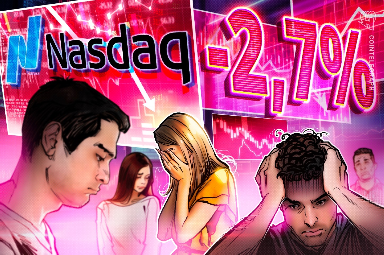 Futuros del Nasdaq se desplomaron un 2,7% por la guerra comercial de Trump