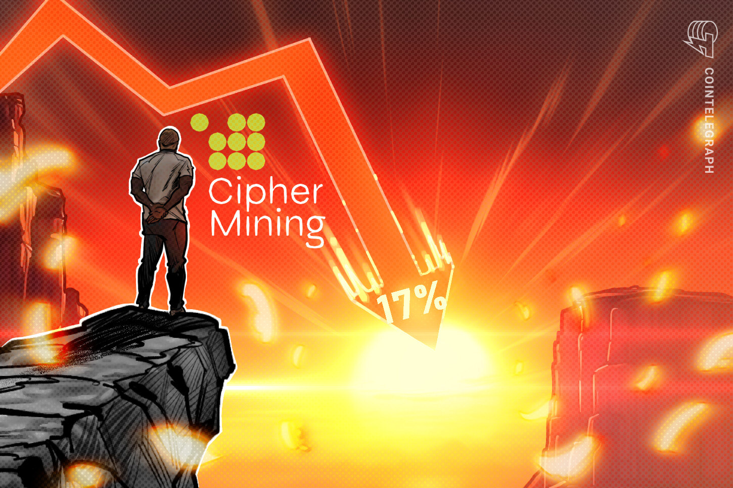Acciones de Cipher Mining cayeron un 17% y se suman a las pérdidas de 2024