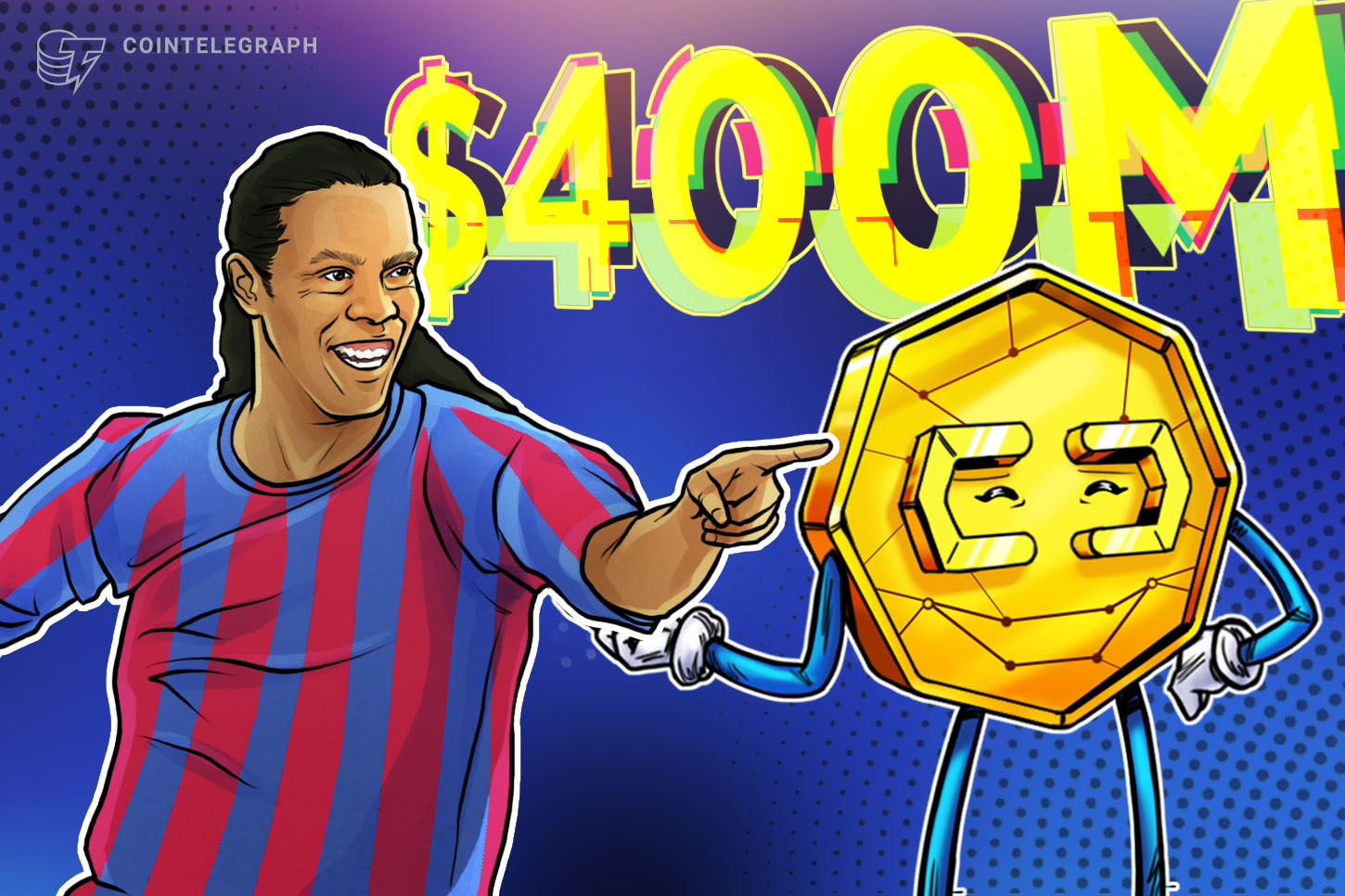 Ronaldinho lança token com 35% de oferta para insiders e atinge US$ 397 milhões de valor de mercado