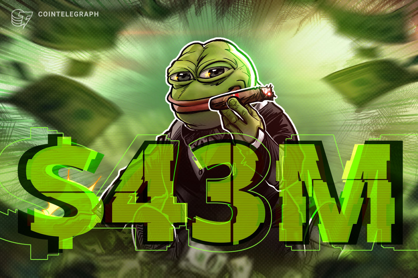 Un trader convirtió USD 2.000 en PEPE en USD 43 millones y vendió para sacar USD 10 millones de ganancia