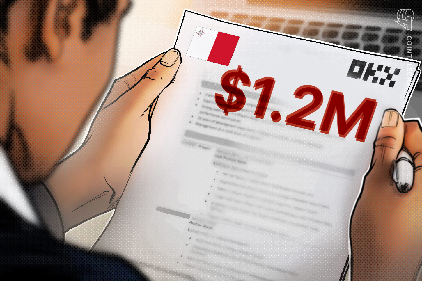 马耳他监管机构对加密货币交易所OKX处以120万美元罚款，原因是其过往违反反洗钱规定