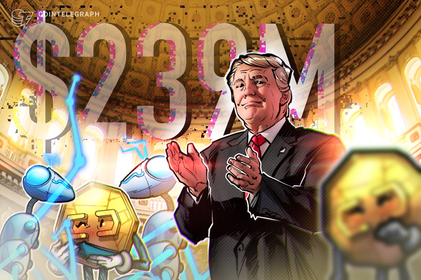 Consensys, Solana y el CEO de Uniswap donaron USD 239M al fondo de investidura de Trump