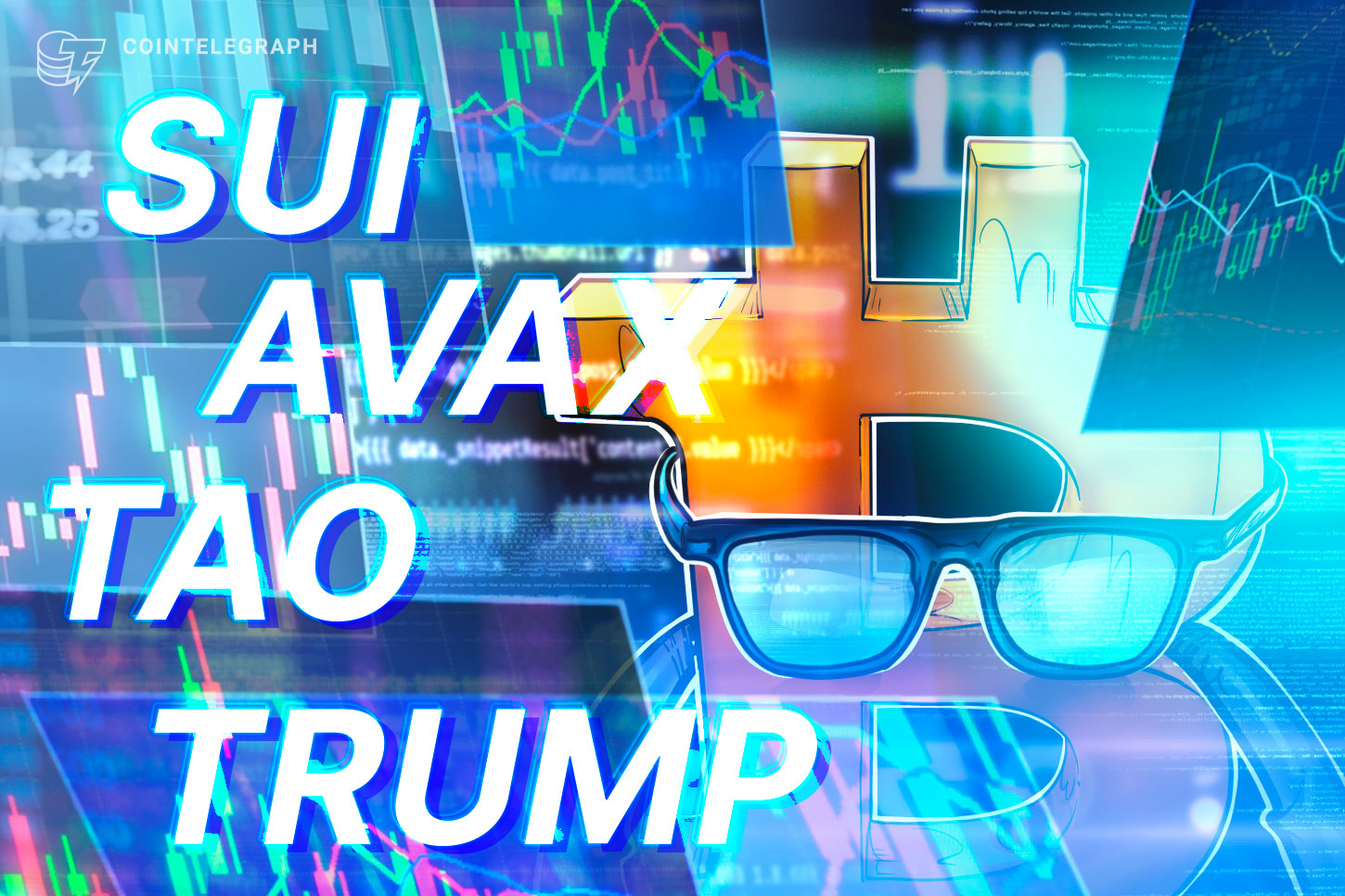 El gráfico de precio de Bitcoin apunta a 100.000 dólares, y se espera que SUI, AVAX, TRUMP y TAO sigan la tendencia