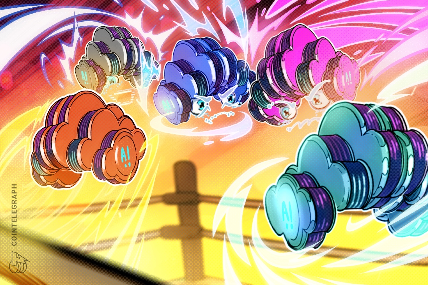 Robots humanoides con IA se enfrentan en una competición de lucha en China