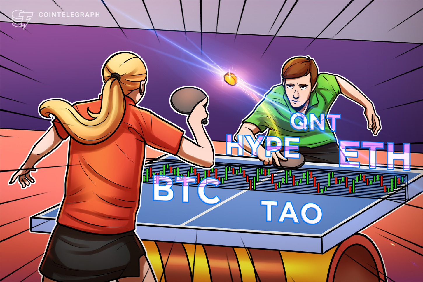 Bitcoin podría consolidarse, pero ETH, HYPE, TAO y QNT podrían reanudar su movimiento alcista