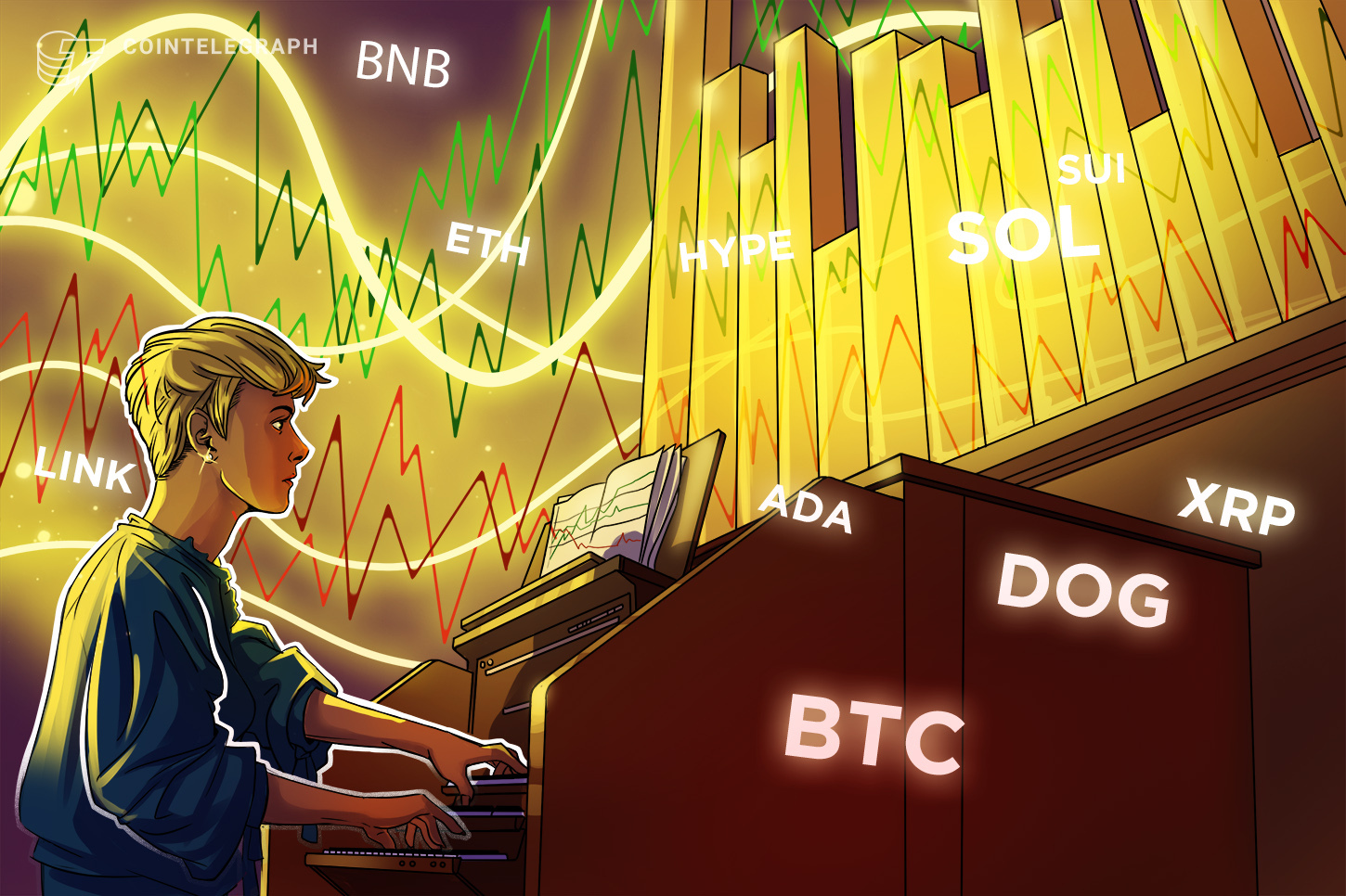 Predicciones de precios al 04/06: BTC, ETH, XRP, BNB, SOL, DOGE, ADA, SUI, HYPE, LINK