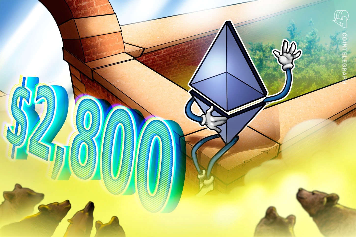 El precio de ETH supera los 2.800 dólares mientras los traders de opciones abren posiciones bajistas