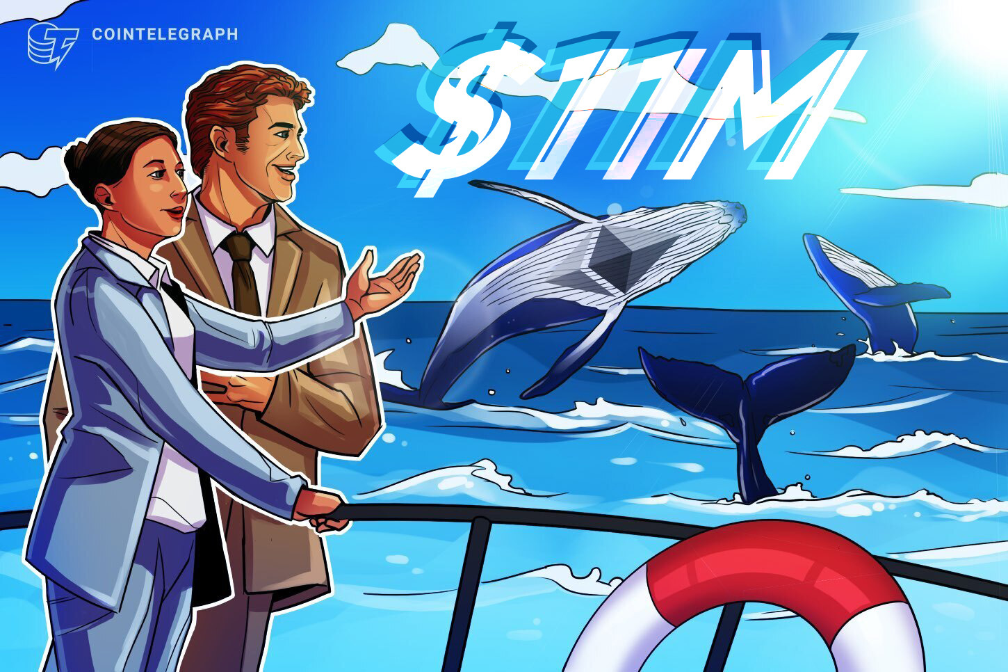 Ballena de Ethereum abrió una apuesta apalancada de USD 11M ante potencial subida de 30% de ETH
