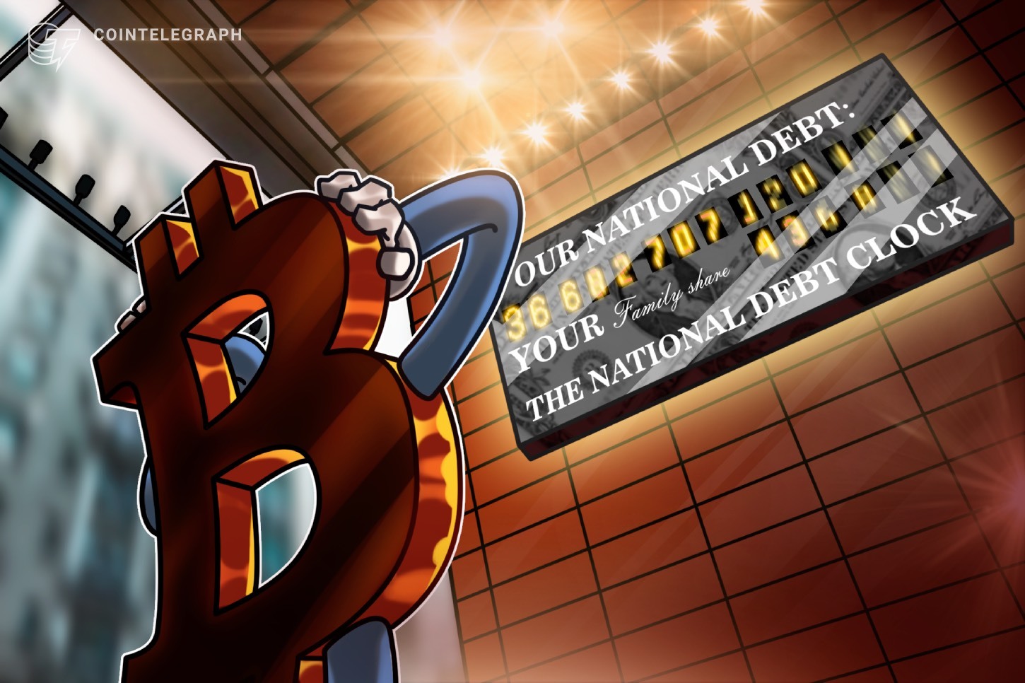 Dívida dos EUA sobe para US$ 36,6 trilhões: sinais de recessão farão o Bitcoin voltar para US$ 95 mil?