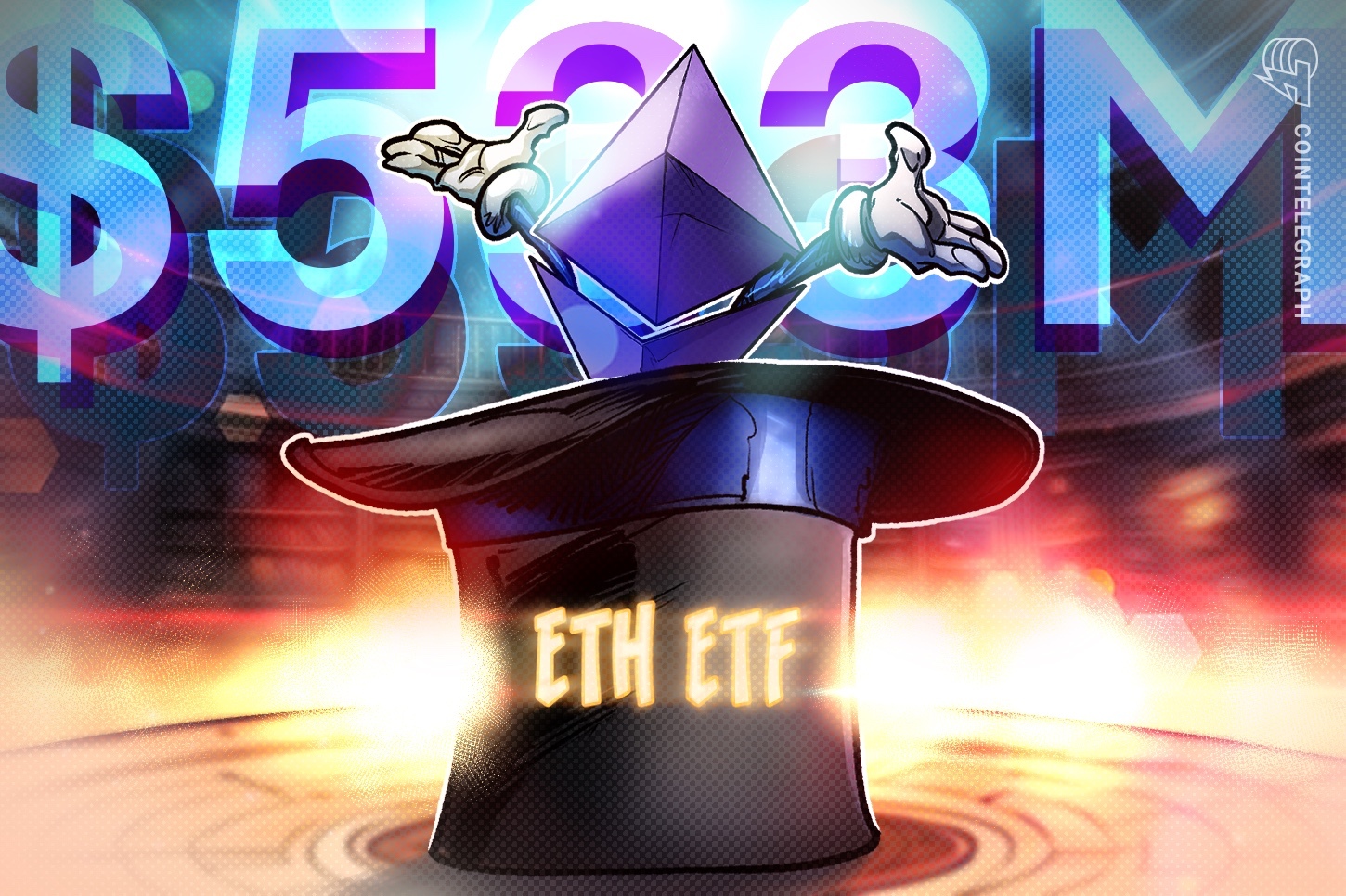 Los ETF de Ether al contado atraen 533 millones de dólares y amplían su racha de entradas de 13 días a más de 4.000 millones de dólares