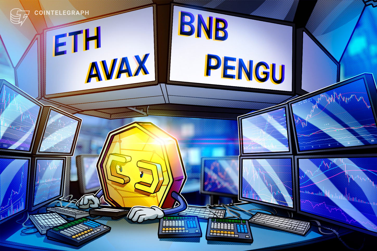Es probable un repunte de altcoins liderado por ETH, BNB, AVAX, PENGU si Bitcoin rompe su rango actual