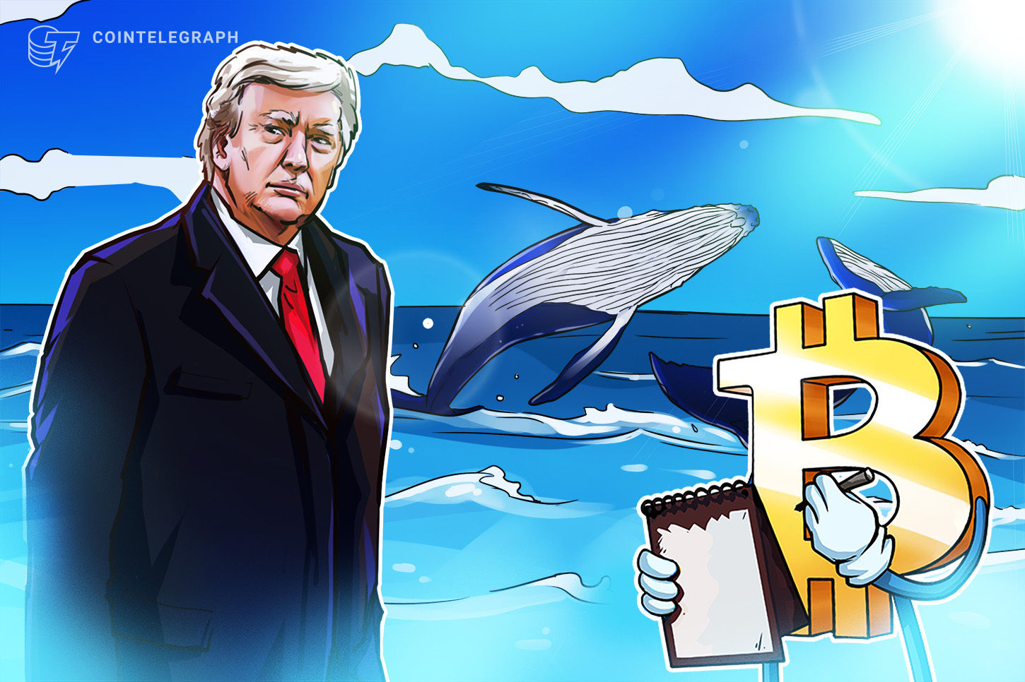 Baleias de Bitcoin abrem posições vendidas em BTC com alavancagem de 40X antes do anúncio de Trump