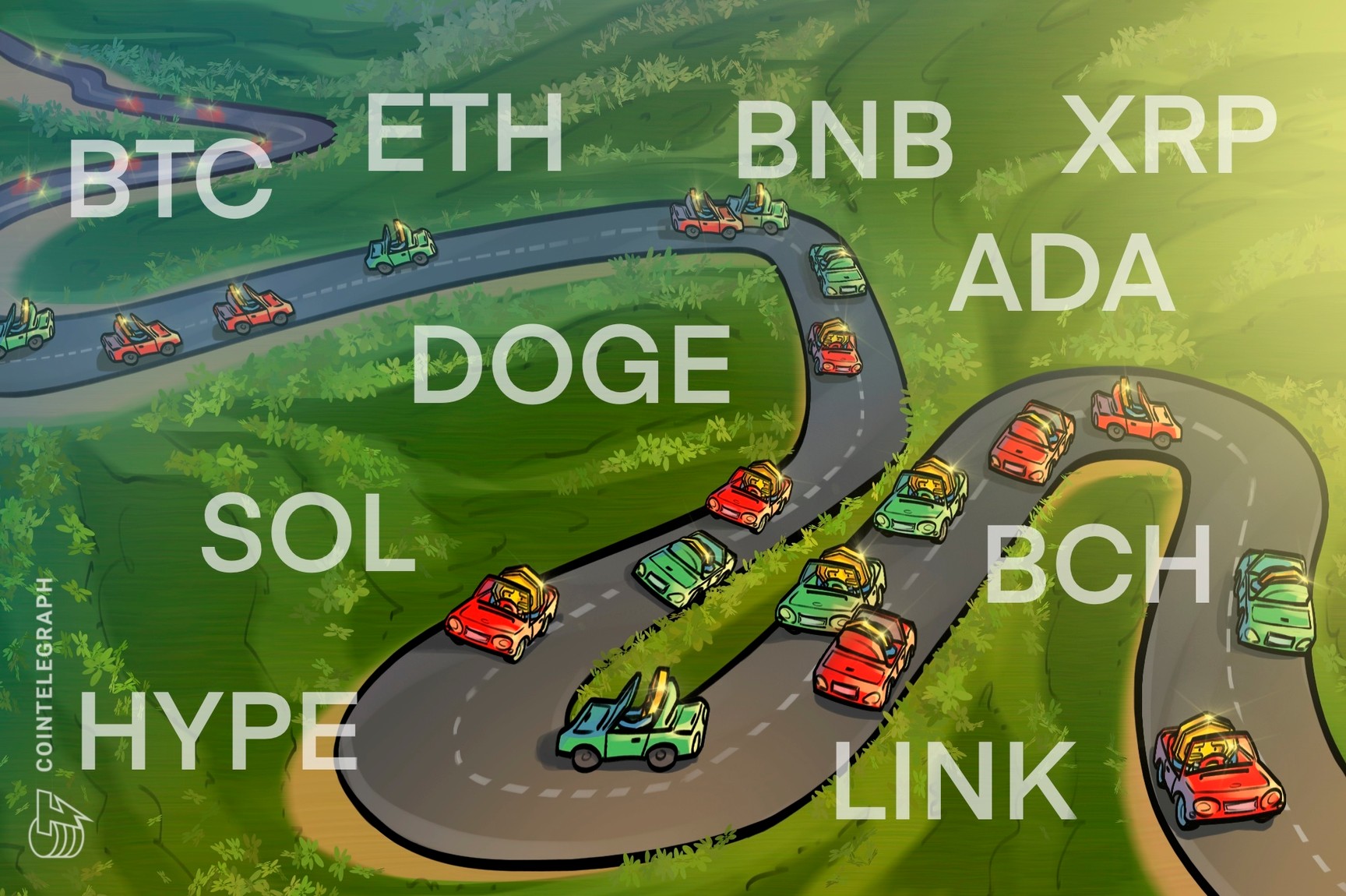 Análise de preços em 29/10: BTC, ETH, BNB, XRP, SOL, DOGE, ADA, HYPE, LINK e BCH