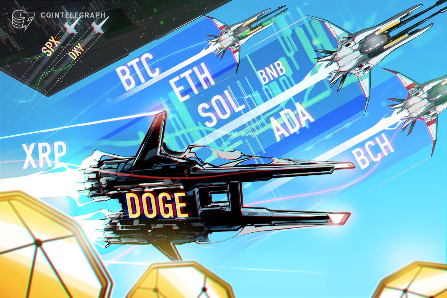 Predicciones de precios al 22/12: SPX, DXY, BTC, ETH, BNB, XRP, SOL, DOGE, ADA, BCH