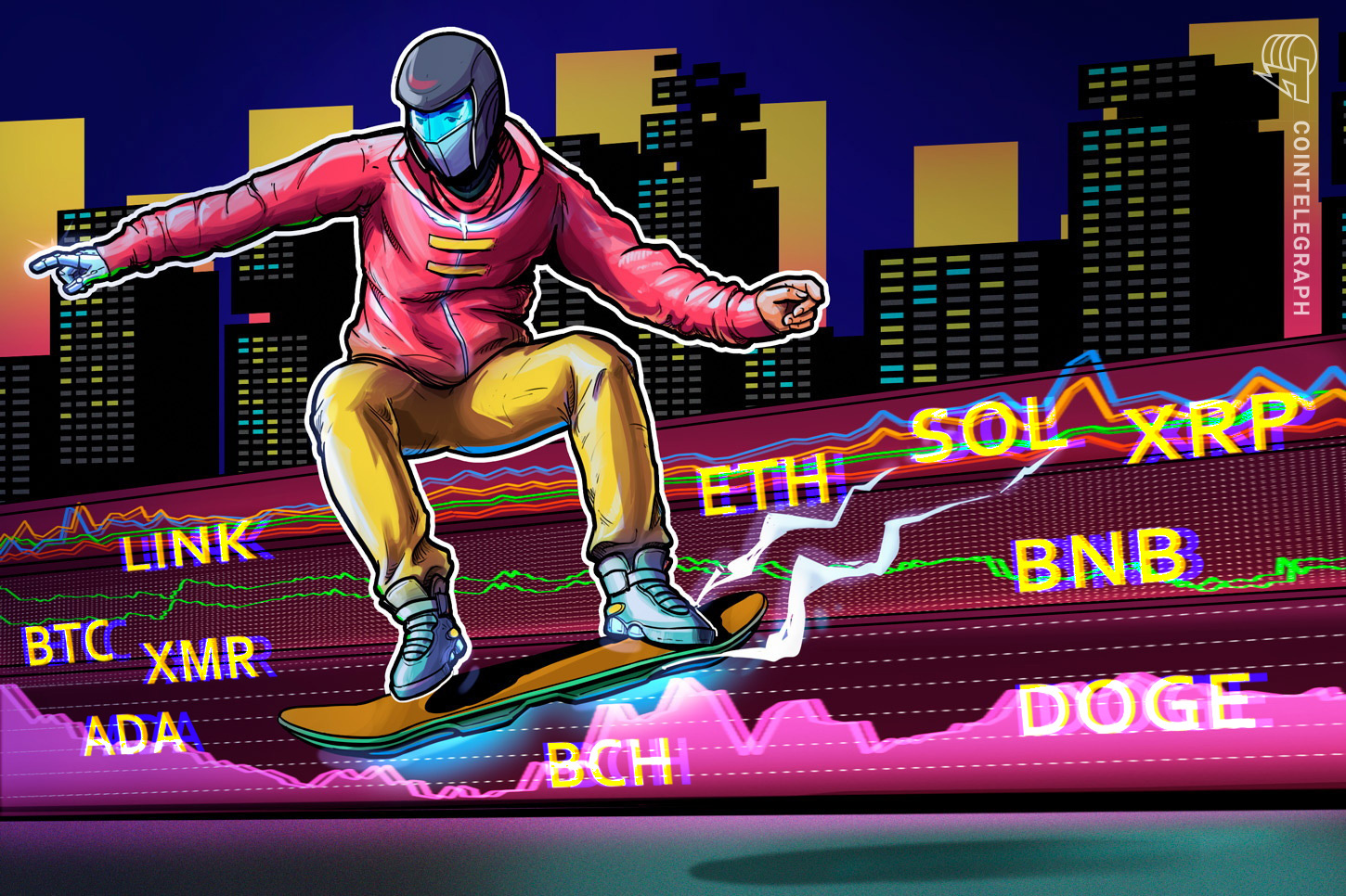 Price predictions 1/16: BTC, ETH, XRP, BNB, SOL, DOGE, ADA, XMR, BCH, LINK