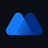 Mexc Platfrom Logo, two intercepted blue triangles
