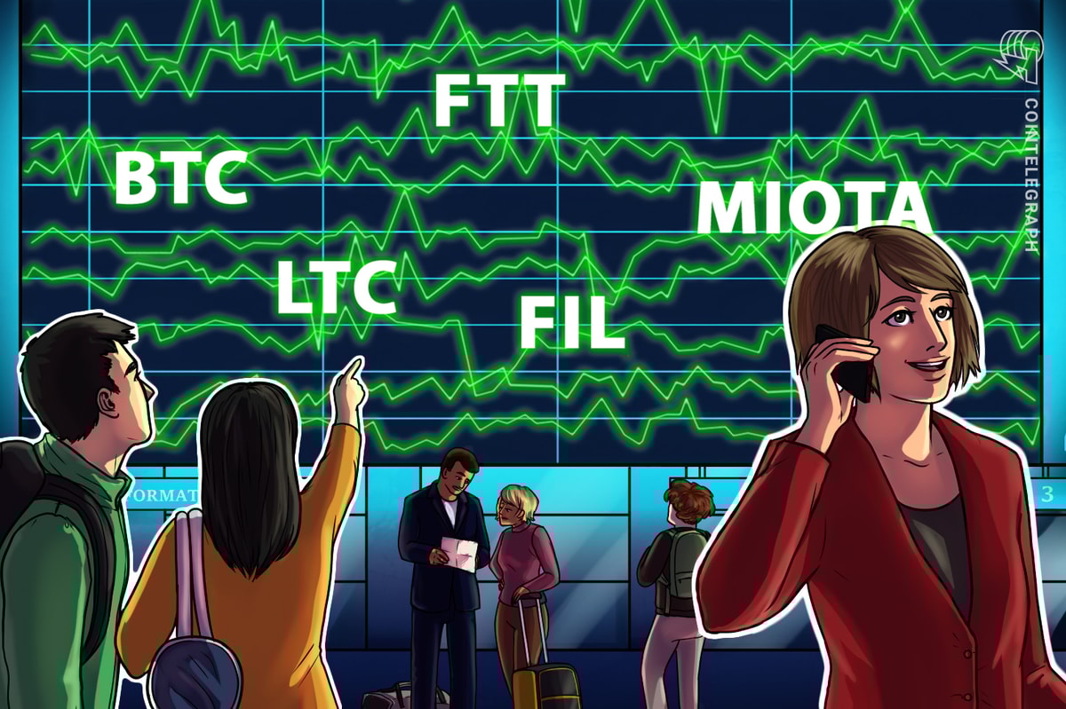 Top 5 cryptocurrencies to watch this week BTC, LTC, FIL, FTT, MIOTA