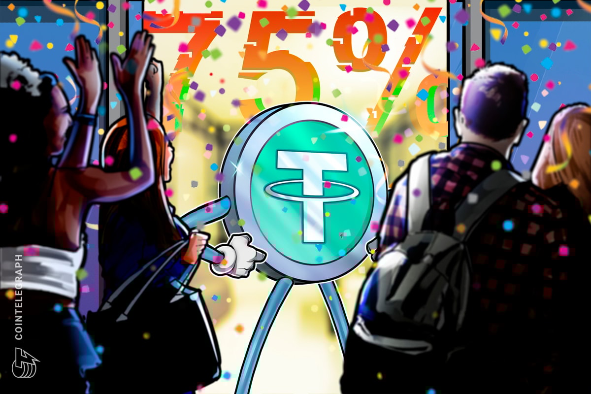 Tether USDT Market Share Increases 20%, Reaches 75% in 2 Years