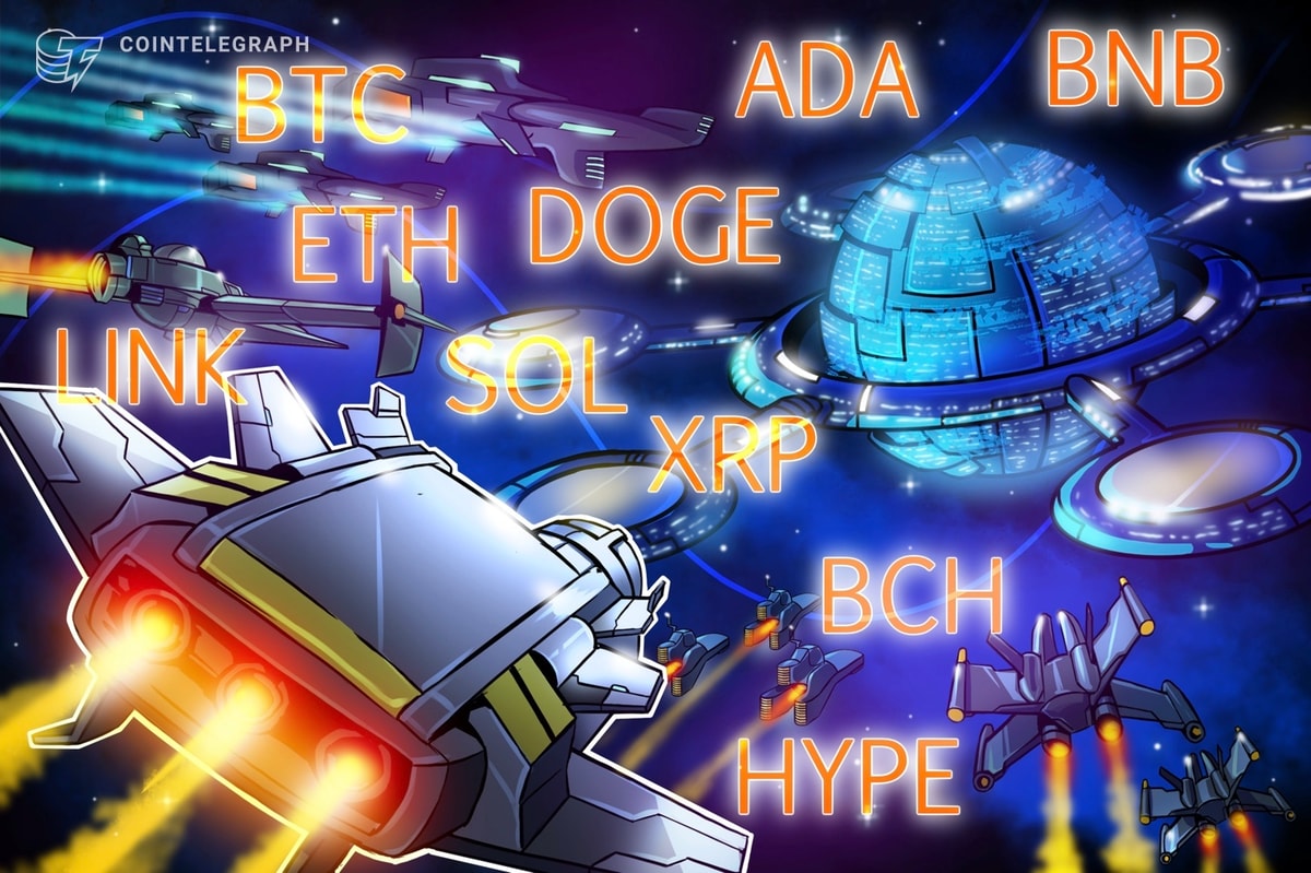 Прогнозы цен на 14 ноября: BTC, ETH, XRP, BNB, SOL, DOGE, ADA, HYPE, LINK, BCH