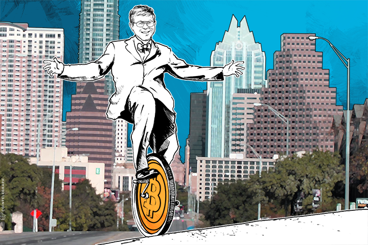 Paul Snow Rides 21 Miles on a Unicycle to Texas Bitcoin Conference