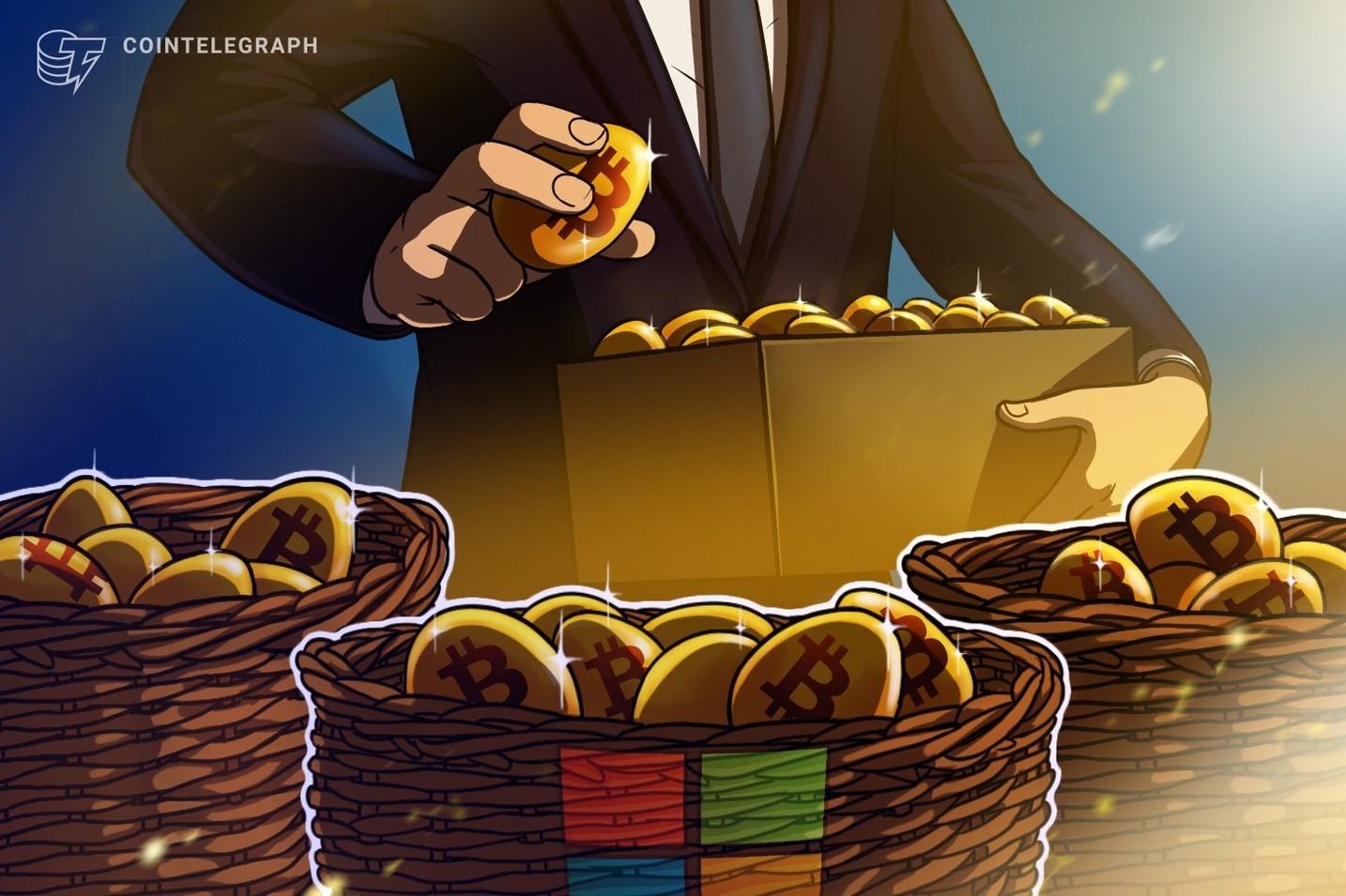 マイクロソフト株主、ビットコイン投資を提案