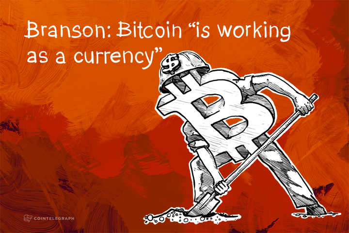 Branson: Bitcoin “is working as a currency”