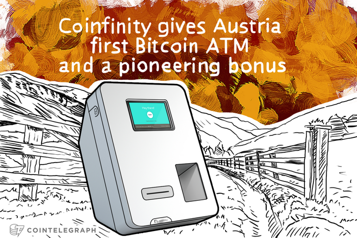 Coinfinity gives Austria first Bitcoin ATM and a pioneering bonus