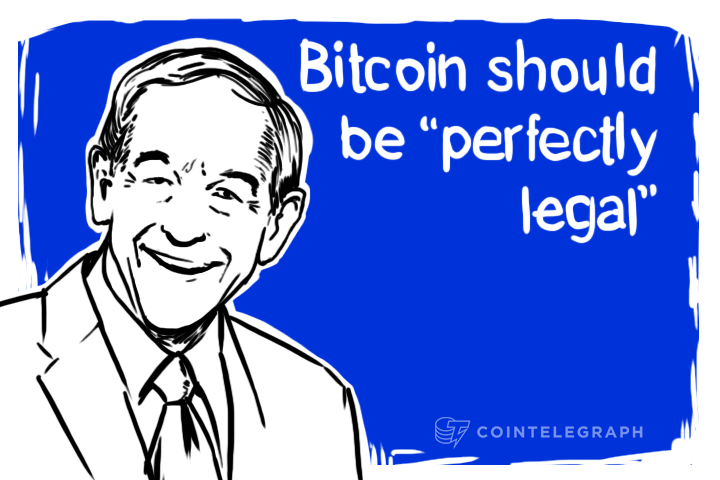 Ron Paul: Bitcoin should be “perfectly legal”